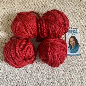 ✨2/$30✨ Bernat Mega Bulky Yarn in Claret